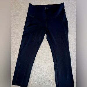 Athleta Crop Leggings, black, medium, 21” inseam